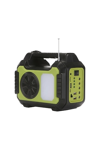 Güneş Enerji Panelli Solar Aydınlatma Sistemi Powerbank Kamp Doğa Balık Karavan Fener Fm Bluetoth