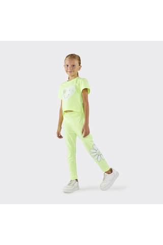 Panço Kız Çocuk Baskı Detaylı T-shirt 2411gk05004-4454 001
