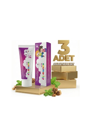 Naturalive Çocuk Diş Macunu 3x75 Ml/100 Gr