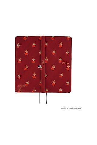 Hobonichi Techo Weeks English Slim Schedule Book - Little My : 2026 Monday Start Deep Red Kırmızı