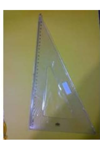 Gönye 45x45x90 + 30x 60x 32 CM Hatas 2 Adet Cetvel
