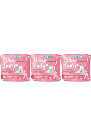Wow Lady Gündüz Ped Set 3 x 10'u