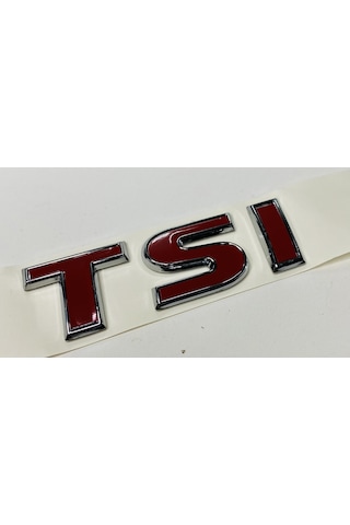 Vw Tiguan 2012 - 2016 Tsi Üç Kırmızı Arka Bagaj Yazısı