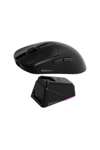 Quantum Gaming Fluxmouse G13 Pro 1000hz Paw3311 Rgb Şarj İstasyonlu 22.000 Dpı Kablosuz Siyah Gaming Mouse