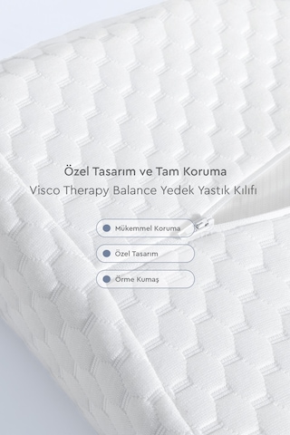 Yataş Bedding Visco Balance Yedek Yastık Kılıfı 34X55 Cm