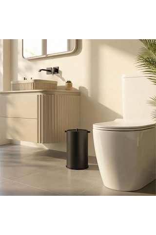 Kobos Nova Çöp Kovası 5l Mat Siyah Kbw-908mb