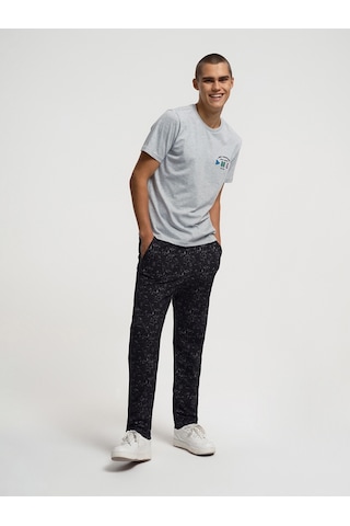 Regular Fit Erkek Pijama Gri Melanj