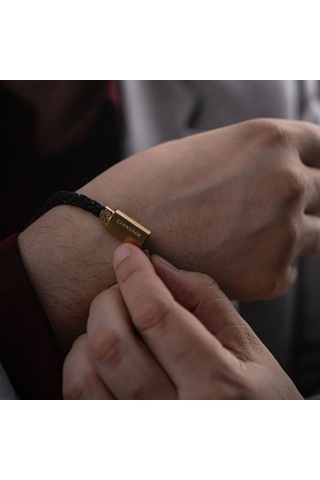 Earnshaw Es-002-b1 Bileklik Siyah - Altın