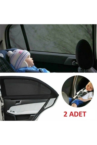Renault Clio 2 1998-2005 Uyumlu 2 Adet Oto Yan Cam Güneşliği, Arka Cam Güneşliği/perde146