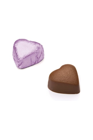 Melodi Çikolata Yaldız Mini Kalp Antep Fıstıklı Çikolata Pembe 500g