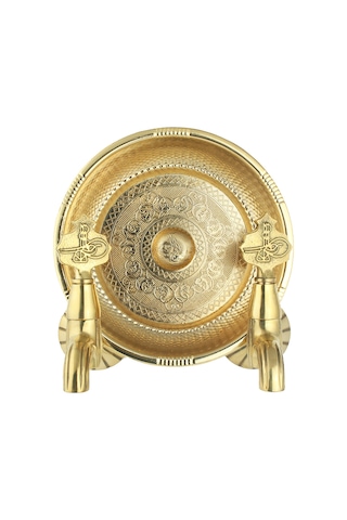 FKN İkili Hamam Taslı Lüks Tuğralı Sarı Osmanlı Musluk