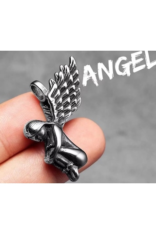 Paslanmaz Çelik Melek Kanat Kolye