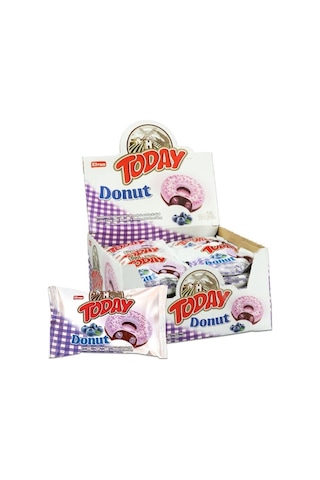 Today Donut Kek Yabanmersinli 35Gr. 24 Adet (1 Kutu)