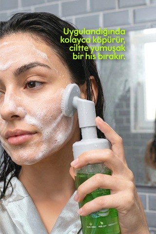Doğal Yüz Temizleme Köpüğü Niacinamide Aloe Vera Özlü 150 Ml 2li Set .