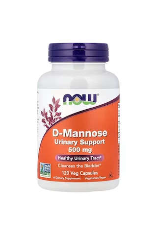 Now Foods D-mannose Women's Health Urinary Support 500 Mg 120 Veg Caps Aromasız
