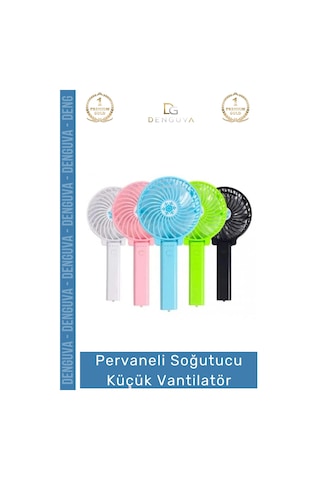 Vantilatör Usb Mini Taşınabilir Şarjlı Katlanabilir Sessiz Masaüstü Pervaneli Soğutucu Küçük Vantil