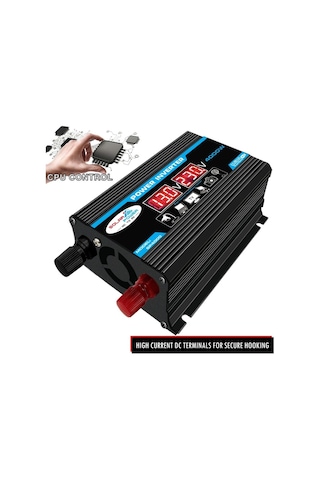 Sones Tang Iı Nesil 12v - 110v 4000w Araç Güç Çeviricisi Siyah