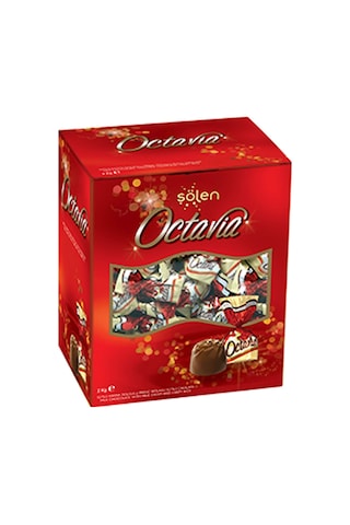 Şölen Octavia Sütlü Krema Dolgulu Pirinç Patlaklı Sütlü Çikolata 2 KG
