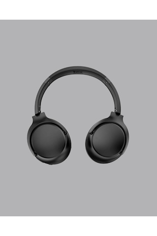 Bluetooth 5.0 Siyah Kablosuz Kulaklık 18 Saat Batarya Katlanabilir Tasarım Yeni Nesil