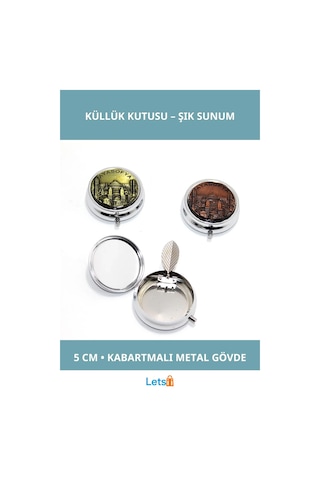 Ayasofya Kabartmalı Yöresel 5 Cm Tekli Küllük Kutusu