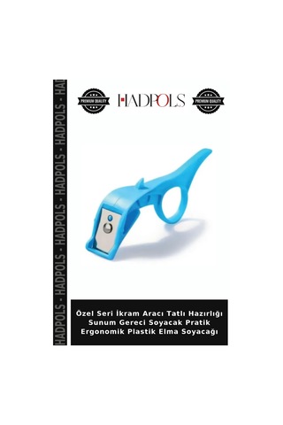 Özel Seri İkram Aracı Tatlı Hazırlığı Sunum Gereci Soyacak Pratik Ergonomik Plastik Elma Soyacağı Çok Renkli