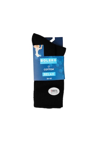 Bolero E58 Tabanı Havlu Dikişsiz Soket Çorap Siyah