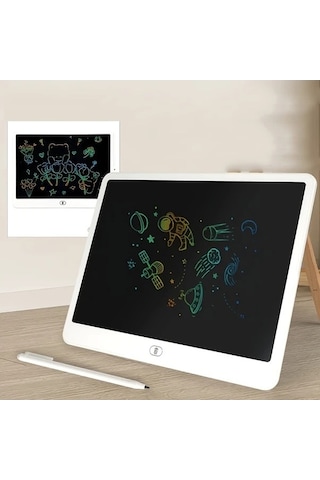 Trendooze 11 İnç Beyaz Lcd Yazı Çizim Tableti Çocuklar İçin Eğitici Oyuncak Gaojunshop01 Beyaz