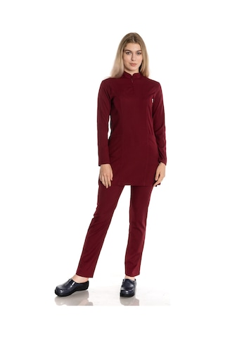 Bordo Soft Likra Tesettür Takım