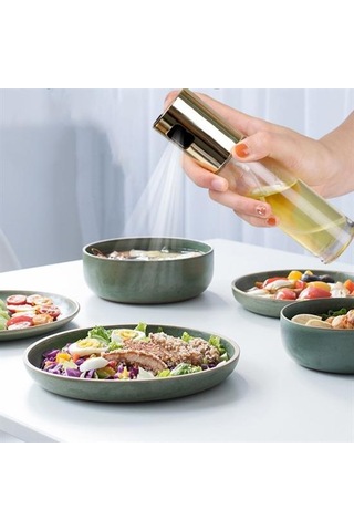 100ml Kapasiteli Şeffaf Spreyli Yağdanlık Sosluk Yağ Püskürtücü Y