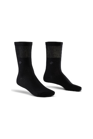 1senartbeauty Gümüş Terapi Diyabetik Soket Çorap Unisex Siyah