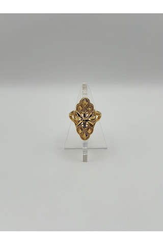 Arnes Jewelry Çelik 22 Ayar Altın Kaplama Ayarlanabilir Yüzük Ar507nes Gold