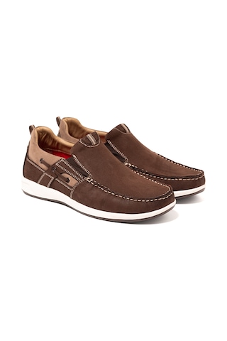 Sneaker Erkek Og-432 John May Kahve Nubuk Kahverengi