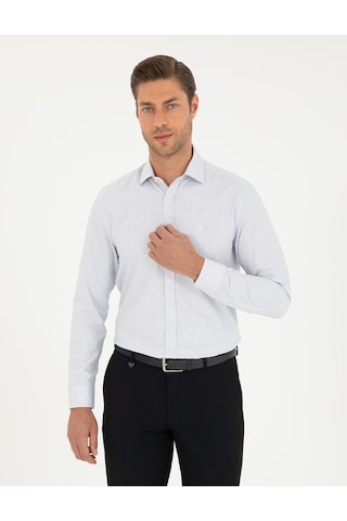Pierre Cardin Erkek Lacivert Gömlek Desenli 50294168-vr033 Lacivert