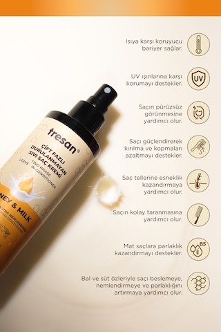 Tresan Bal Süt Durulanmayan Saç Kremi 250 Ml 3 Adet
