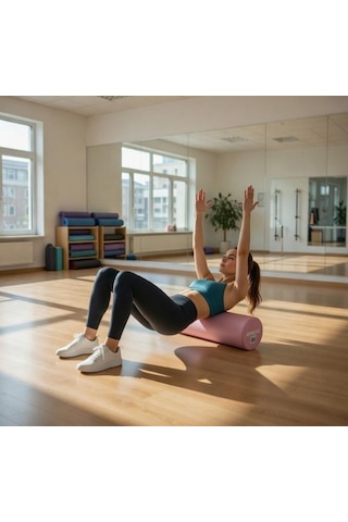 Avessa Bfr Uzun Foam Roller Pembe 90x15 Cm