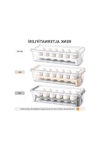 Kilitli Yumurta Saklama Kabı, 12 Gözlü Şeffaf Tasarım
