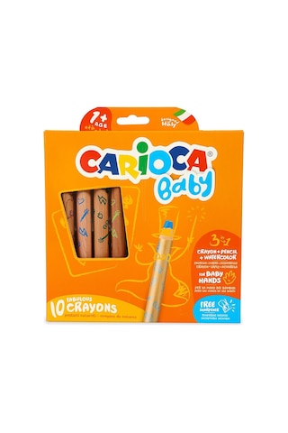 Carioca Baby 3 In 1 Kuru Boya 10'lu