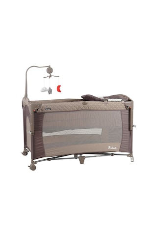 Prego Bedside Anne Yanı Oyun Parkı 70x120 Cm - Bej