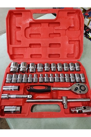 Profesyonel Büyük Lokma Takımı 32 Parça 1\2 32mm'e Kadar Full Crv