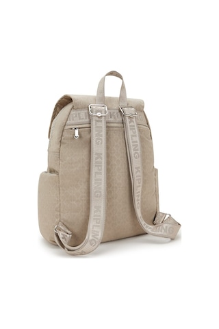 Kipling Kıplıng City Zip S Küçük Boy Sırt Çantası Bej Glorıous Beıge Sılver Bej