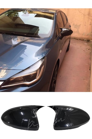 Opel Astra K 2015-2022 Yarasa Ayna Kapağı (Plastik) Piano Black