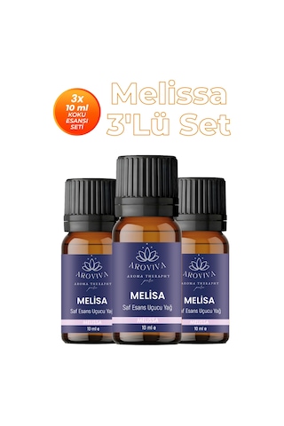 Melissa 3'lü Oda Kokusu Seti - Ferah & Rahatlatıcı 3x10ml Melisa
