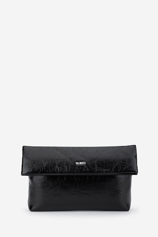 Valmenti Kadın Suni Deri Siyah Kırışık Rugan Clutch Çanta 921 7484 Bn Cnt Sk26-27 Sıyah Krsk Rgn Siyah Rugan