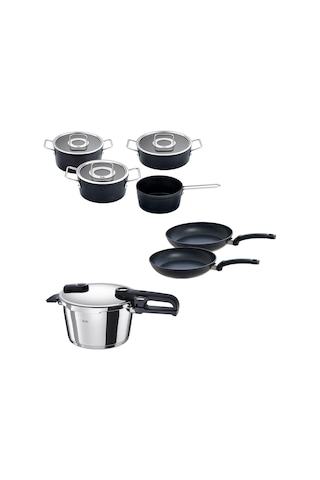 Fissler Vitaquick Edition 4,5 Litre Düdüklü Tencere + Adamant Tencere Ve Tava Seti Çok Renkli