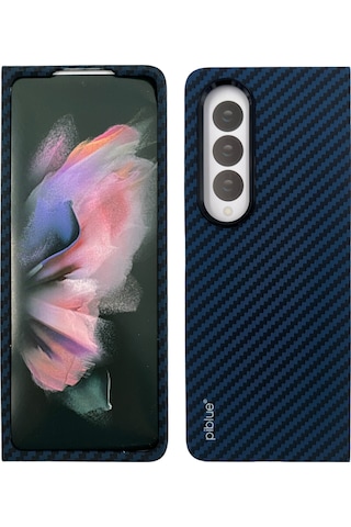 Nettech Samsung Galaxy Uyumlu Z Fold 4 Karbon Seri Arka Koruma Kılıf Yeşil