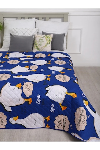 Inteteks Yatak Ve Kanepe İçin Euro Boyutlu 210x240 Kanepe Örtüsü 430225712 Mavi Topaz