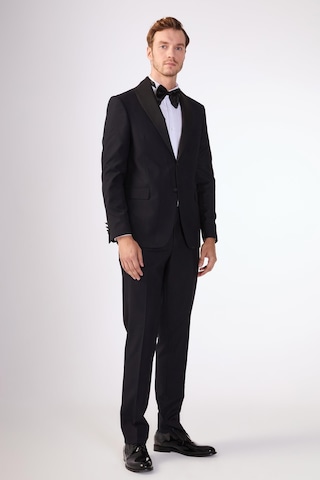 Dufy Lacivert Erkek Slim Fit Mono Yaka Smokin Takım - 79117 Lacivert
