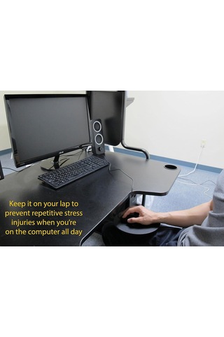 Mojo Beanbag Ergonomik Fare Altlığı - Kanepe, Yatak, Tur, Kanepe Ve Başka Her Yerde İçin Rahat Mouse Pad Siyah De
