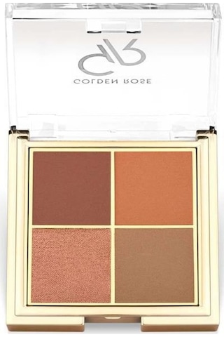 Golden Rose Quattro Eyeshadow Palette 05 Red Brick Göz Far Paleti