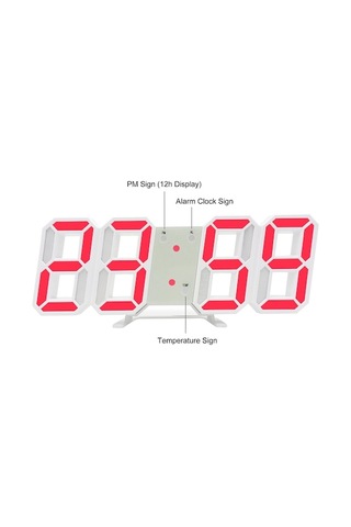 Ulzyvf 3d Led Dijital Saat - Sıcaklık, Alarmlı, Renkli Ekran, Çok Fonksiyonlu ÇOk Renkli